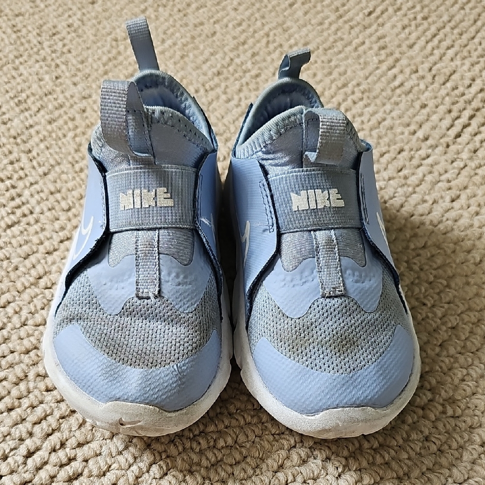 Nike Blue and White Slip-On Sneakers